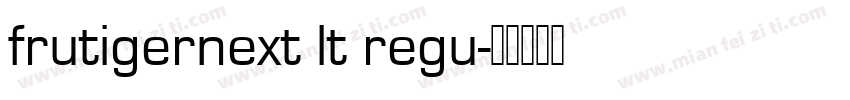 frutigernext lt regu字体转换